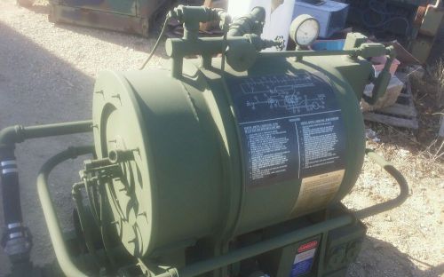 Military hot water heater fuel oil boiler in floor heat