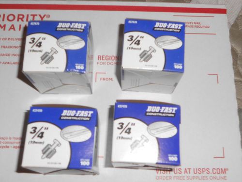 Duo-fast low velocity powder fasteners 17 boxes of 100 - 3/4&#034; for sale