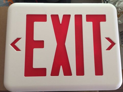 Exit sign, hubbell lighting - dual-lite, eveurw for sale