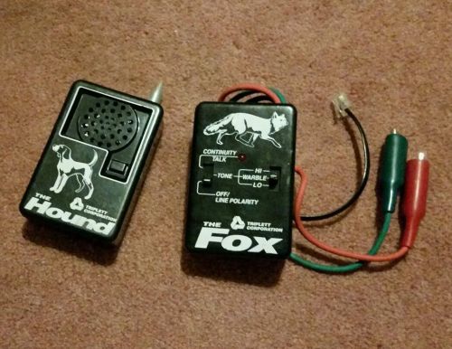 Triplett corporation: fox wire tracer &amp; hound toner probe for sale
