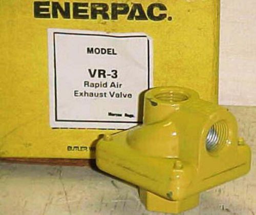 Enerpac rapid air exhaust valve vr - 3 for sale