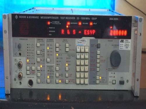 Rohde &amp; schwaz messempfanger test receiver 20-1300mhz esvp 879807/005 for sale