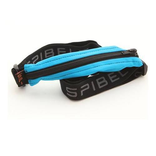 SPIbelt Original Small Personal Item Belt, Turquoise Fabric/Black Zipper