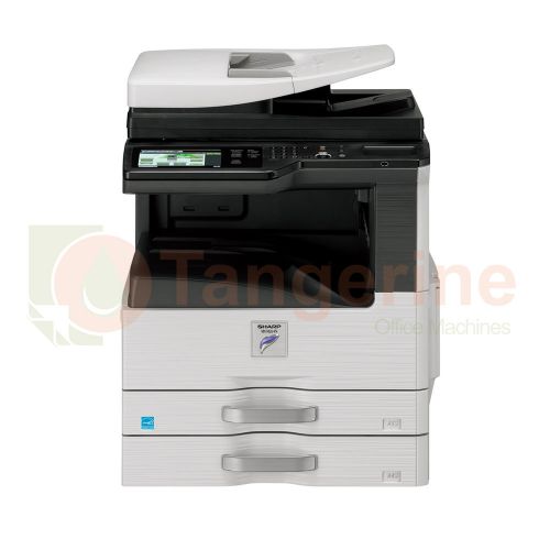 Sharp mx m354n floor model 35ppm monochrome mfp tabloid copier printer scan 264n for sale