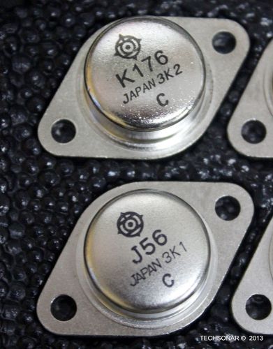 2SJ56  &amp;  2SK176  Audio Power MOSFETs | Lots of  5 sets | w/ Anti Static foam