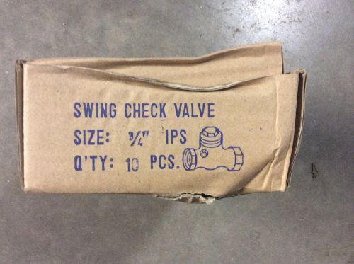 Swing Check Valve 3/4&#034; 125WSP Lot Of 10(1 Box)