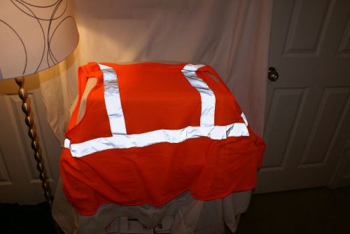 Walls Work Wear High Visibility Reflective Safety Vest Size XL XLarge Orange