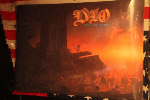 RONNIE JAMES DIO Last In Line Vintage 1984 POSTER 24&#034;x36&#034; Laminated Never Hung