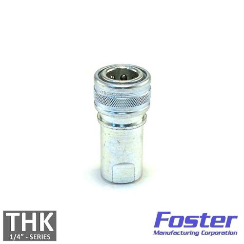 Foster fhk series 1/4&#034; h2s steel iso b hydraulic quick connect coupler plug usa for sale