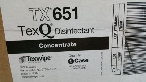 ITW Texwipe TexQ Disinfectant Concentrate Case of 4 Gallons TX651