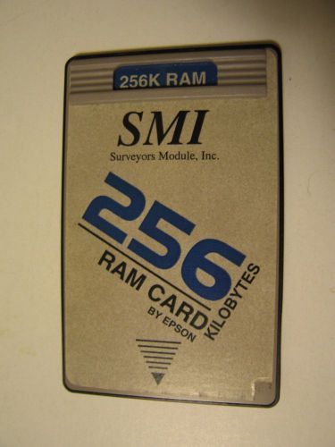 SMI 256k RAM Card for HP 48GX Calculator. Battery Backed