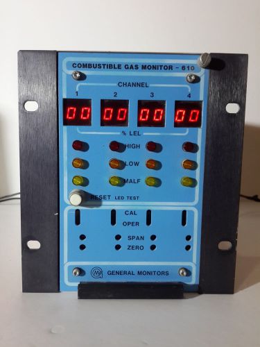 General Monitors Four Channel Combustible Gas Monitor 610