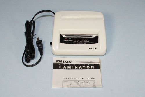 New Emson Electric Laminator Model 2291 Household Use 4&#034; x 5&#034; up to 4x6 Size