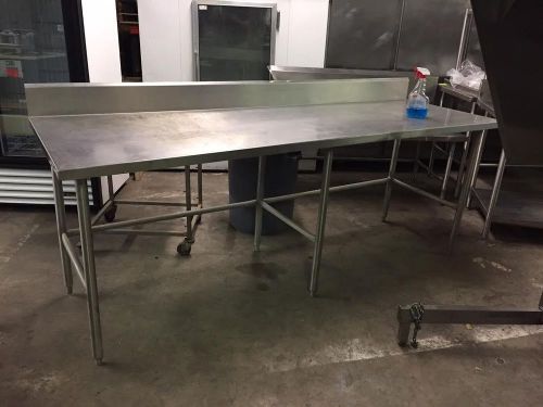 8&#034; stainless steel equipment prep work table nsf for sale