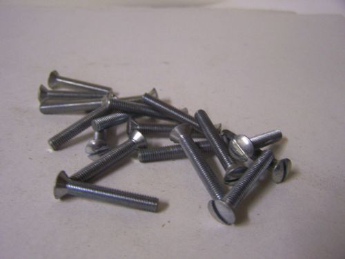 10-32 x 1 1/4&#034; oval head machine screw slotted zinc plated qty. 65 for sale