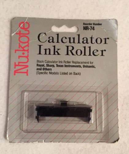 NuKote NR-74 Calculator Ink Roller Black New Old Stock