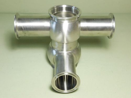 Stainless Steel Waukesha Cherry-Burrell 2 1/2&#034; - 1 7/8&#034; T-Section Pipe