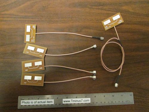5 Assorted Single Dipole Patch Antennas With SMA RG174 Coax Pigtail
