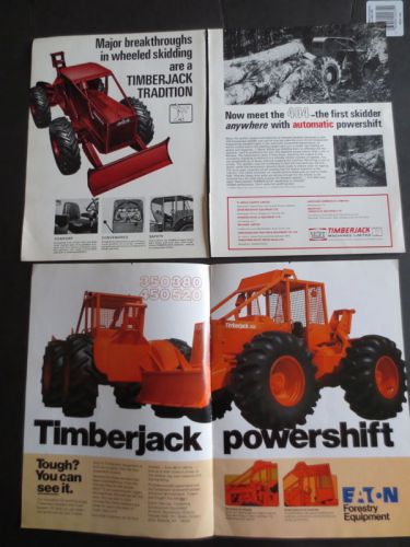 Vintage Timberjack Skidder Magazine Ads (4 in total)