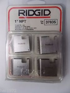 RIDGID 37835 1&#034; NPT 12-R PIPE THREADING DIES O-R 11-R 111-R 30-A 31-A 00-R