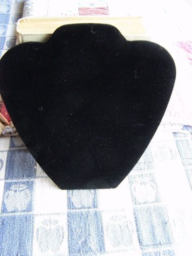 Black Velvet Necklace Pendant Chain Jewelry Display Stand Easel
