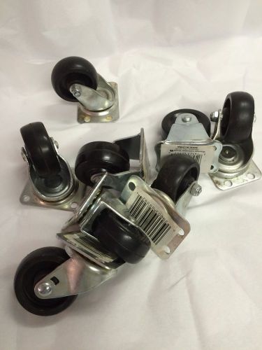 Lot of swivel and rigid casters for sale