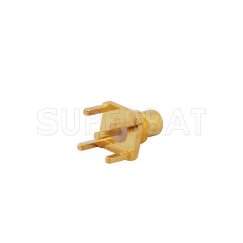 10pcs rf connector smc female jack straight solder with thru hole pcb mount for sale