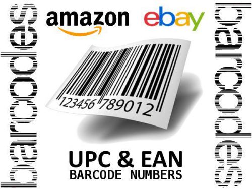 FREE 3 approved UPC / EAN Numbers Barcodes Bar Code Number for Amazon Listing