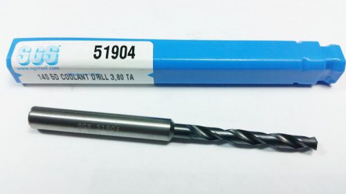 3.8mm sgs carbide 5xd altin coolant thru coated drill 51904 (q 667) for sale