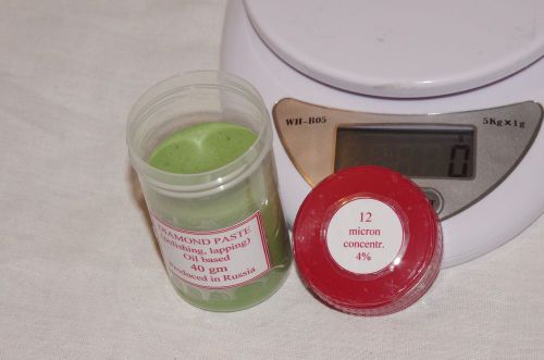 Diamond polishing and lapping paste 12.0 micron 40 gram for sale