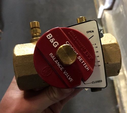 Bell &amp; gossett 117103 circuit setter plus model cb-1-1/4&#034; balance valve for sale
