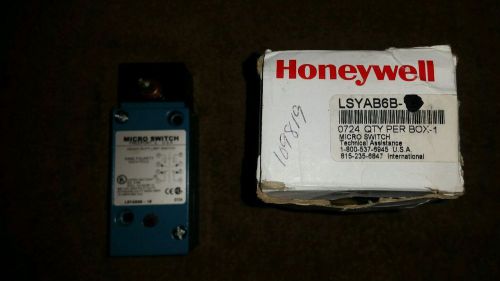 HONEYWELL MICRO SWITCH LSYAB6B Heavy Duty Limit Switch, Side Actuator