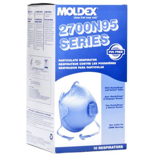 2700 - Moldex N95 Particulate Resp. w/HandyStrap and Valve, Size: MD/LG