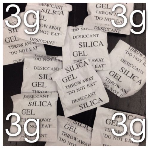 30 x 3g gram Silica Gel Packet Sachet Desiccant Absorb Moisture Camera