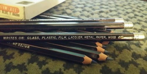 Grease pencil , koh-in-all 1555 blue, writes on almost anything for sale