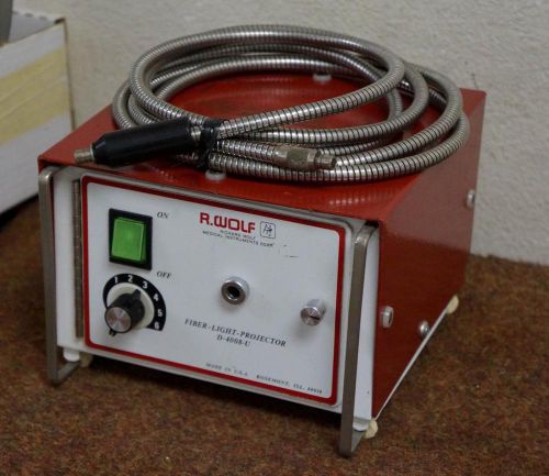 RICHARD WOLF D-4008-U ENDOSCOPE LIGHT SOURCE WITH CABLE !!!   J909