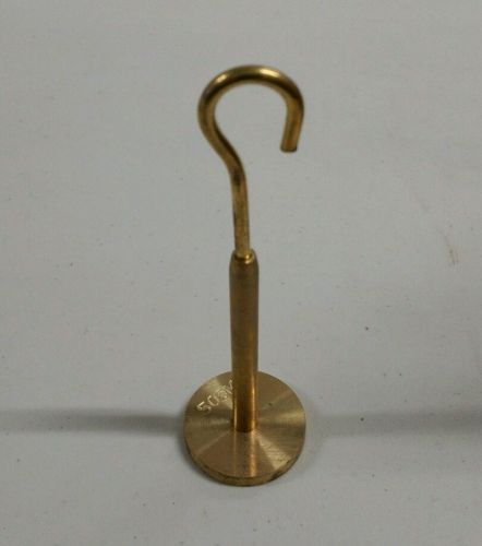 10 new 50g gram brass hooked hangers for slotted weights by united scientific for sale