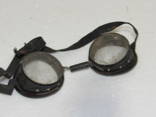Antique Vintage Pair Of Welsh Safety Goggles W/ Side Protection Steam Punk