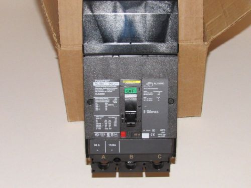 Square D HL060 3 pole 60 amp 600v HLA36060 PowerPact Circuit Breaker Schneider