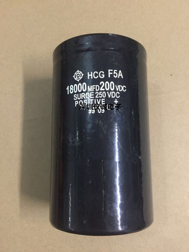 HITACHI HCG 200V 18000UF 250V 75X130 18000MFD  Electrolytic Capacitor #G835 xh