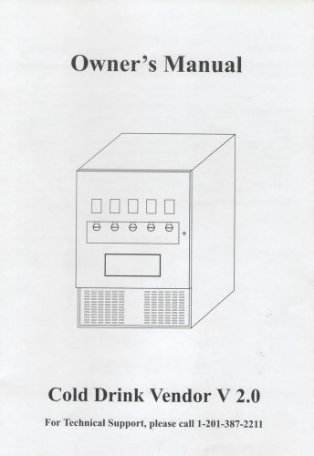 VM-250 5 Column Cold Drink V2.0 Owner&#039;s Manual PDF Version 10 Pages