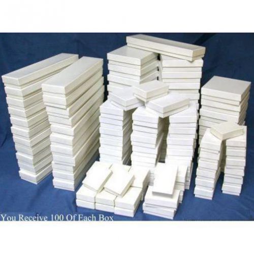 500 White Cotton Jewelry Gift Boxes