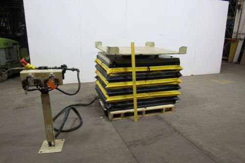 Airfloat lr45050onhb 4000lb.cap.pneumatic lift table w/50&#034;sq.turntable w/brake for sale