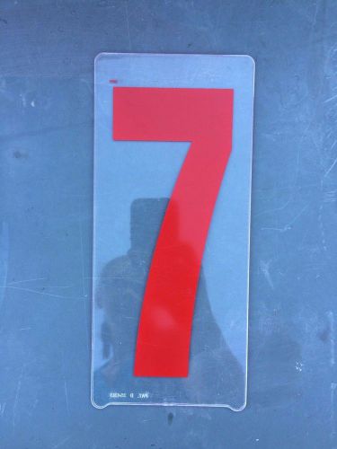 Gemini 8&#034; plastic Marquee Sign Letter Number &#034;7&#034; Replacement
