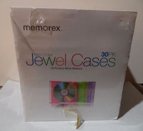 Memorex Slim CD Jewel Case - 30 Each - MEM01930