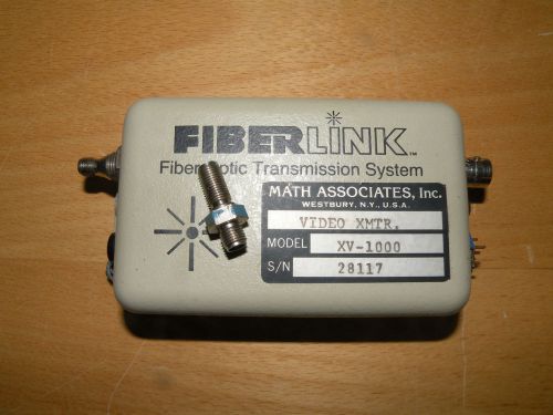Math Associates FiberLink Fiber Optic Transmission System Video Xmtr Transmitter