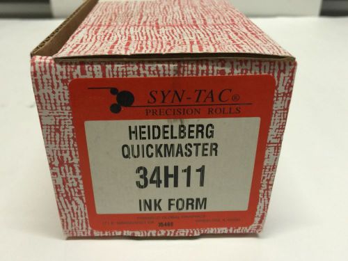 SYN-TAC PRECISION ROLLS 34H11 19 1/2&#034; INK FORM -- HEIDELBERG QUICKMASTER QM46