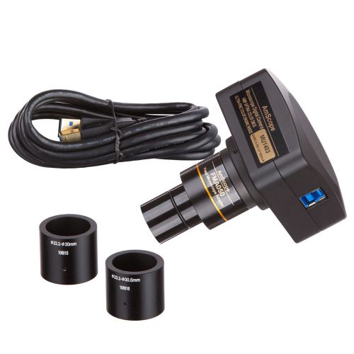 AmScope MU1403 14MP USB3.0 Real-Time Live Video Microscope USB Digital Camera