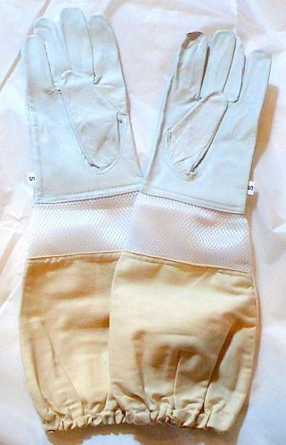 New vented small size s beekeeping goat skin leather gloves us seller for sale