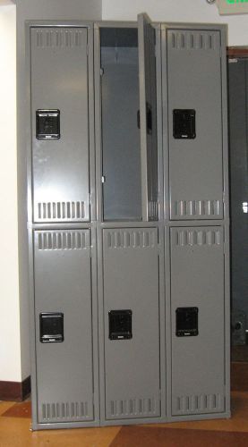 Tennsco double tier x 3 wide locker for sale